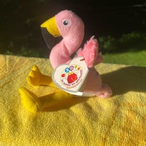 McDonalds 30th Anniversary Happy Meal Beanie Baby Flamingo
